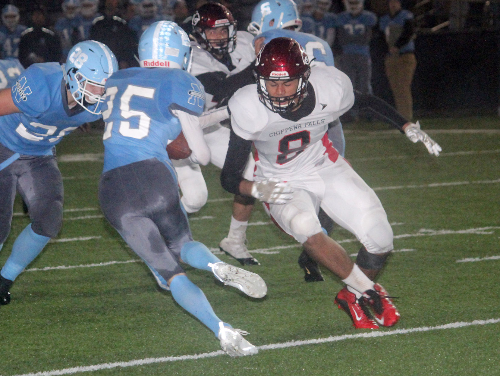 Chi-Hi football at Eau Claire North 10-5-18